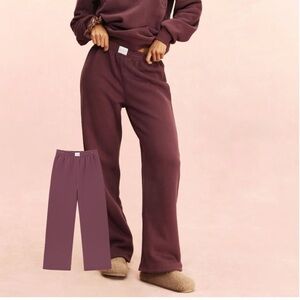 Parke Tonal Eggplant Boxer Sweatpants
